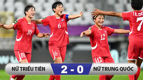 Kết quả ĐT nữ Triều Tiên 2-0 ĐT nữ Trung Quốc: Nữ Triều Tiên giành vé vào chung kết!